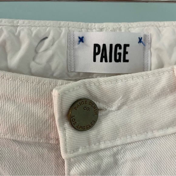 PAIGE Jimmy Jimmy White Distressed Skinny Jeans 25 - Picture 7 of 16